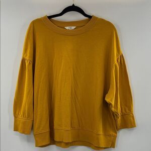 3For$20 Terra & Sky  Mustard  3/4 Sleeve Sweatshirt Size: 1X